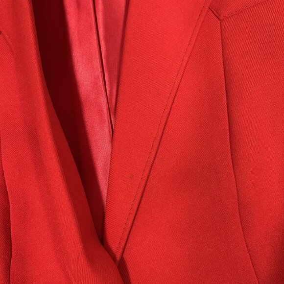 Vtg 70s Panhandle Slim Women 2pc Pants Suit Vibrant Red Western Sz 24/ M ? Flaw - Picture 5 of 16